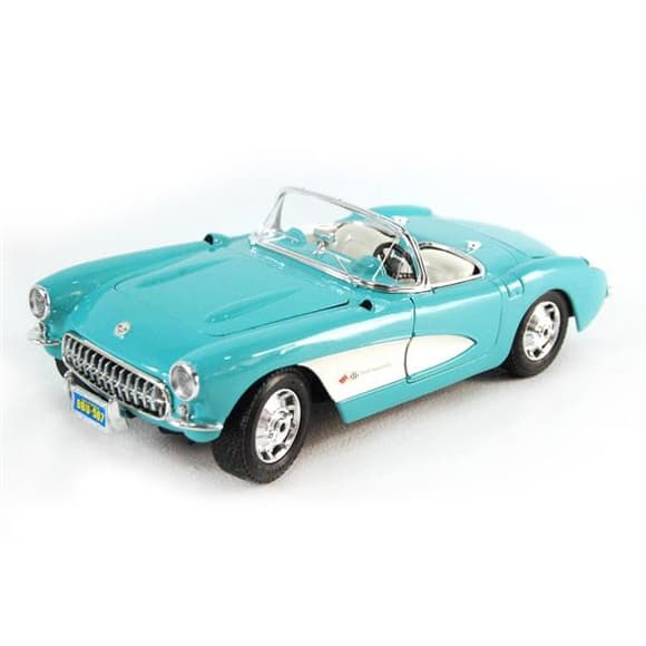 Автомодел ь Maisto 1957 Chevrolet Corvette 1:24 блакитний (31275 lt. blue)